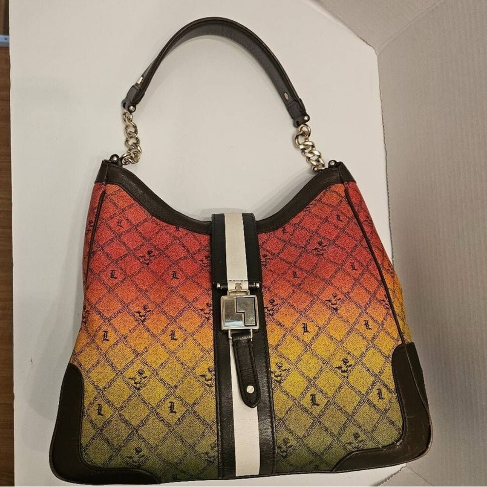 ✨🆕BNWOT Super RARE L.A.M.B. Rasta Print Bag w/ Chains Shoulder Bag!Hard To Get!✨